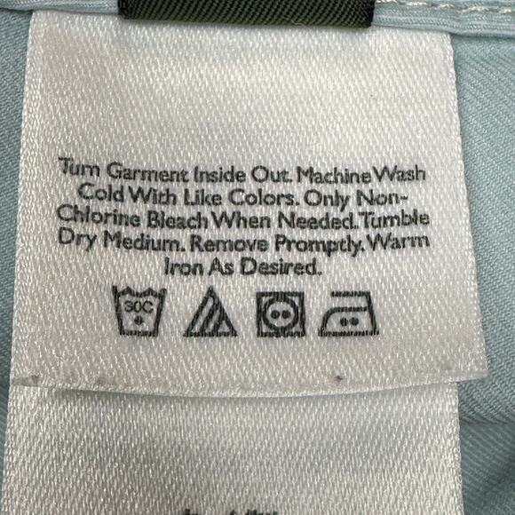 Eddie Bauer Capri Womens 2 Stretch Light Blue Mid Rise Cropped Jean Pants Spring - Picture 9 of 12